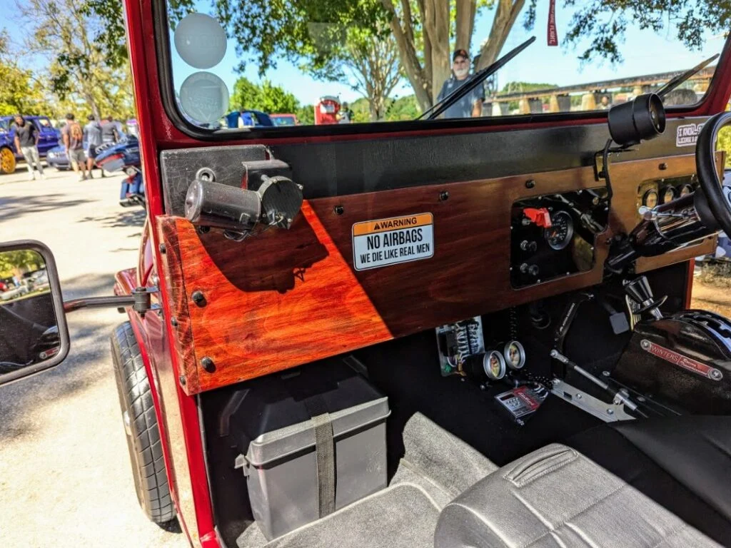 Jeep drag car - Label