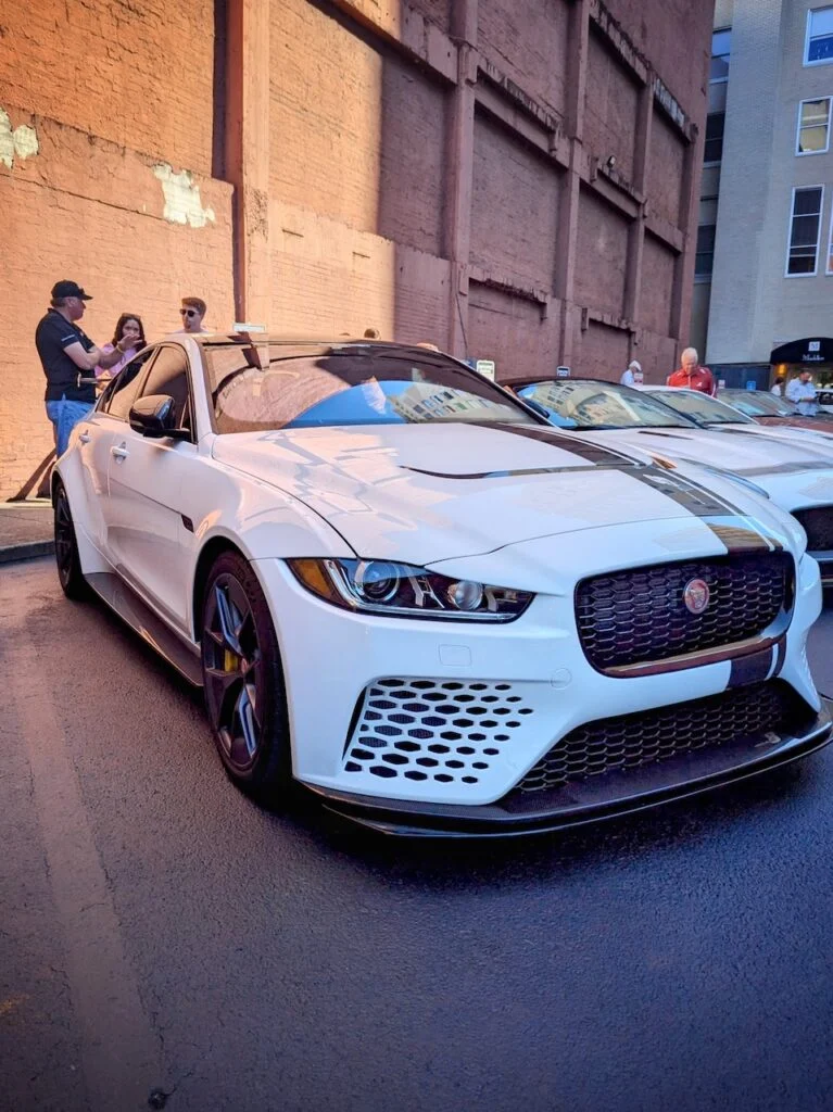 Jaguar XE SV Project 8 - Passenger's side, front 3/4
