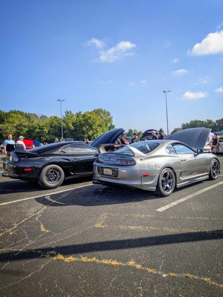 Toyota Supras - Driver's side, rear 3/4